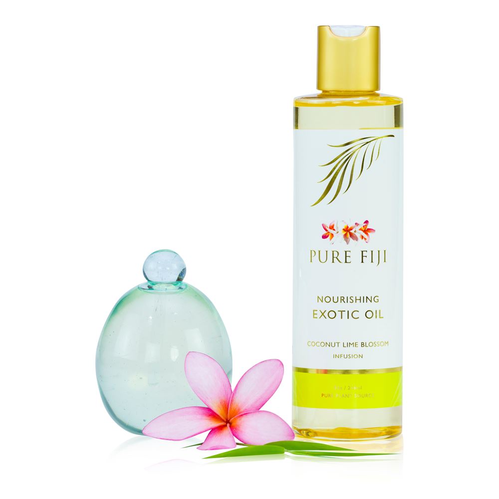 Pure Fiji Exotic Bath And Body Oil- Coconut Lime Blossom 236 ml